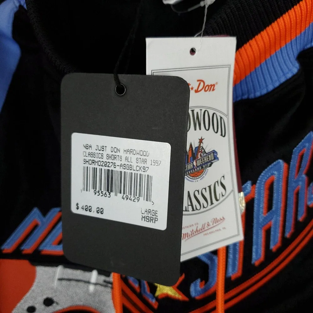 Just Don 1997 Cleveland NBA All-Stars Mitchell‎ & Ness Large Jersey Shorts NWT